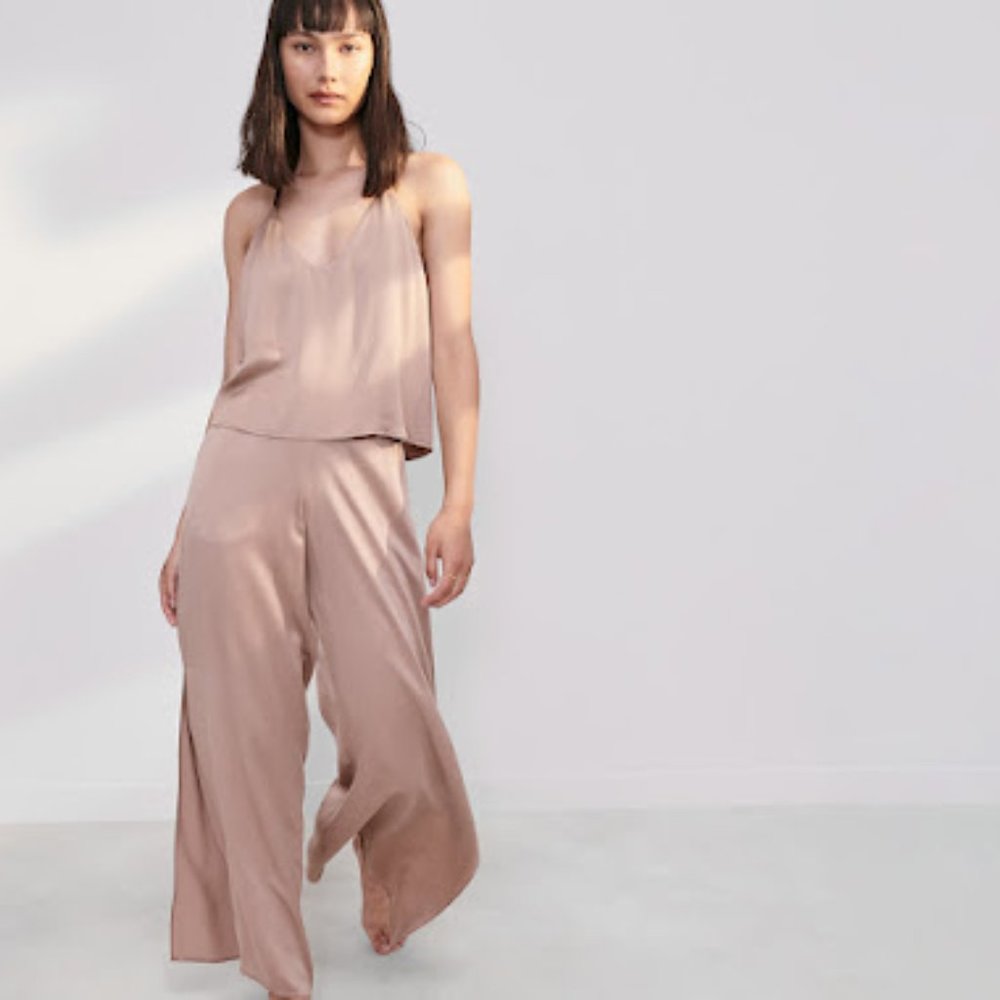 washable silk cami pant set
